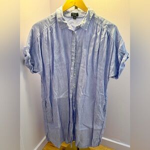 J. Crew Baird McNutt Irish Linen Shirt Dress